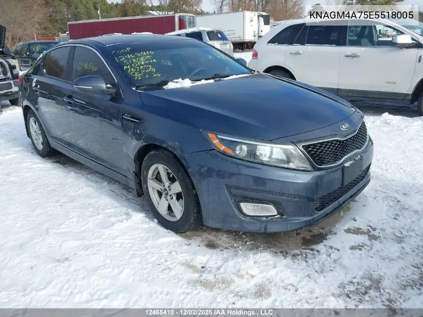 KNAGM4A75E5518005 2014 Kia Optima Lx