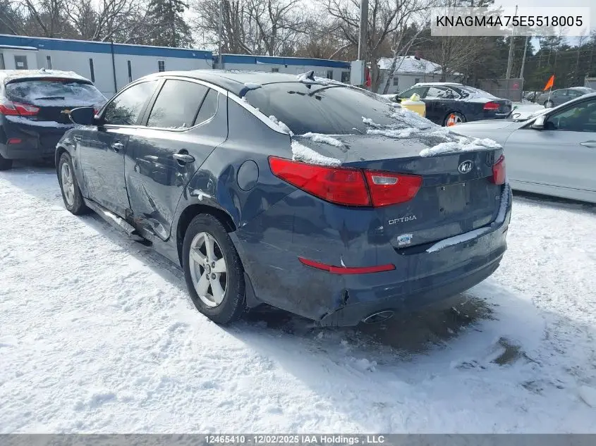 KNAGM4A75E5518005 2014 Kia Optima Lx