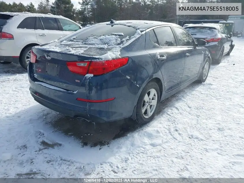 KNAGM4A75E5518005 2014 Kia Optima Lx