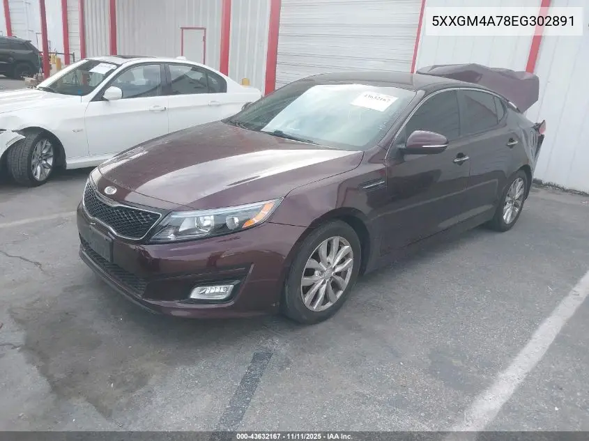 5XXGM4A78EG302891 2014 Kia Optima Lx