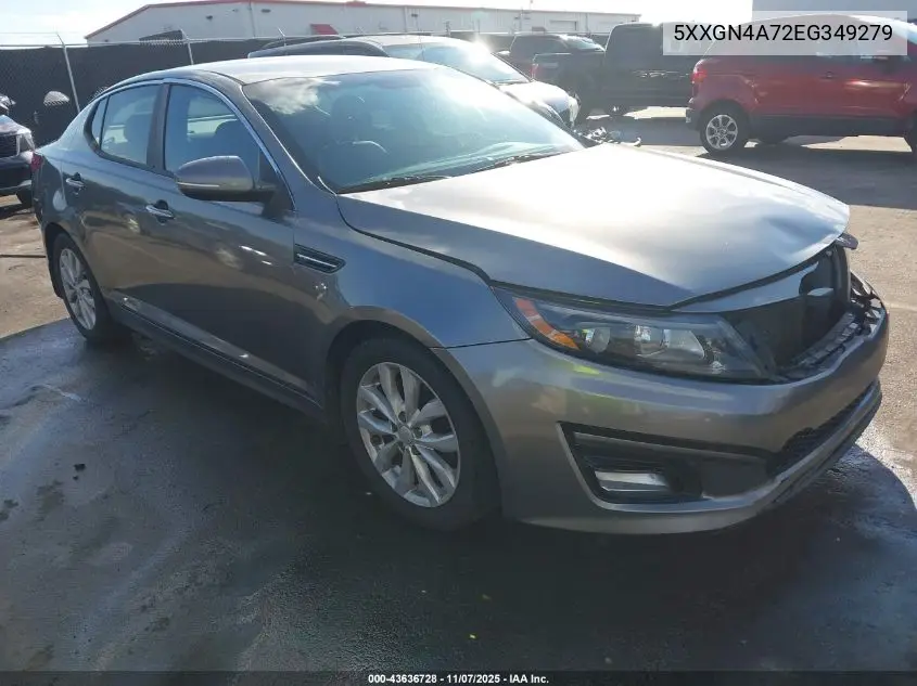 5XXGN4A72EG349279 2014 Kia Optima Ex
