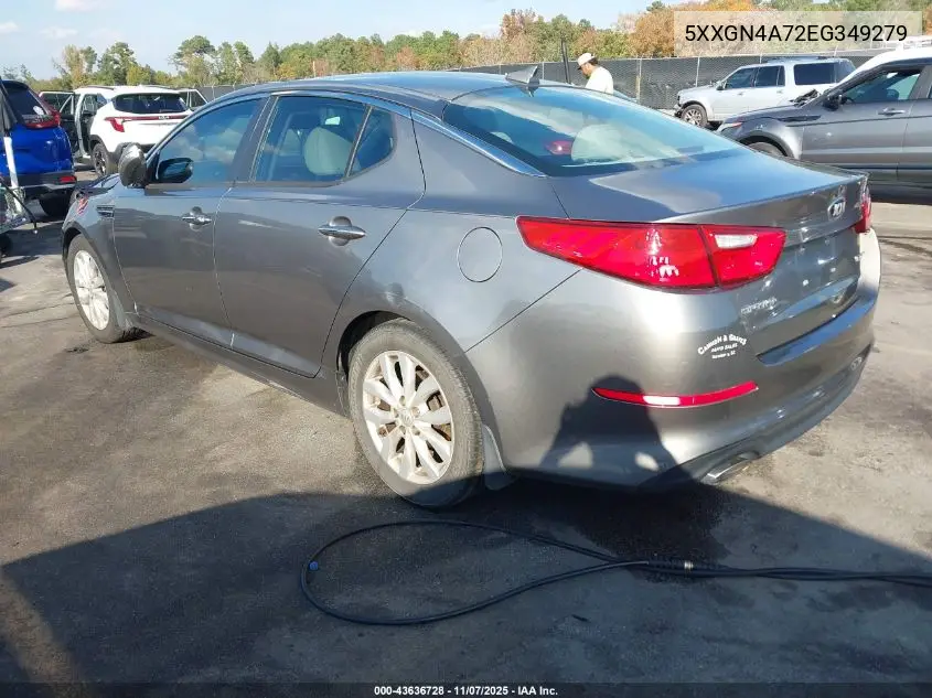 5XXGN4A72EG349279 2014 Kia Optima Ex