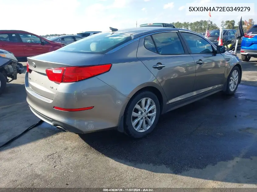 5XXGN4A72EG349279 2014 Kia Optima Ex
