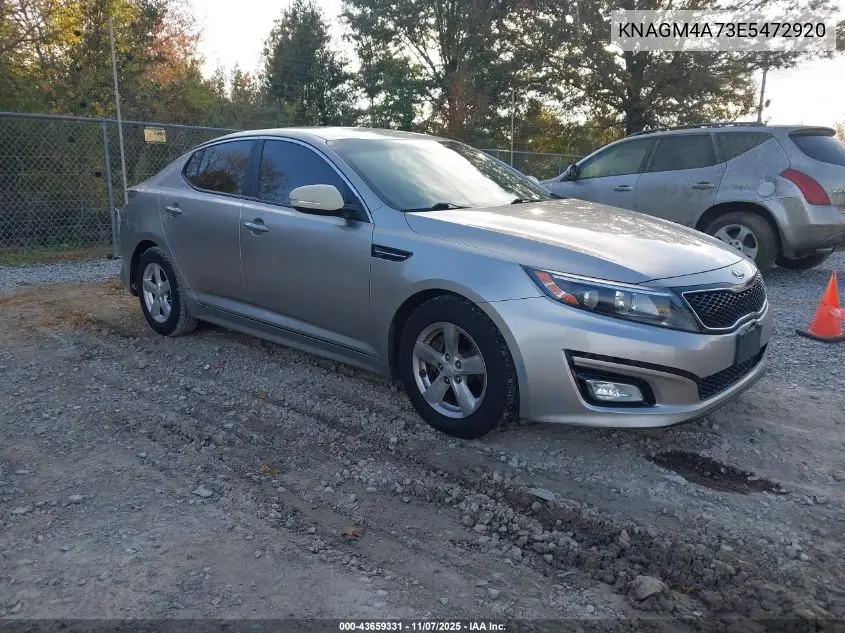 KNAGM4A73E5472920 2014 Kia Optima Lx