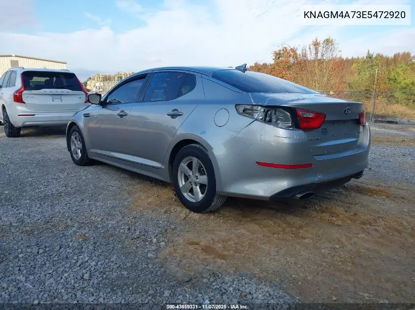 KNAGM4A73E5472920 2014 Kia Optima Lx