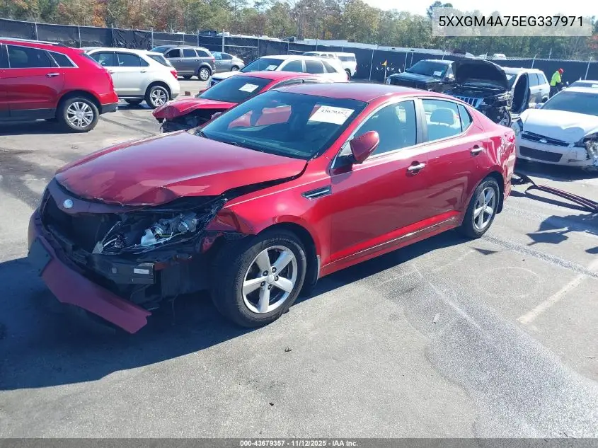 5XXGM4A75EG337971 2014 Kia Optima Lx