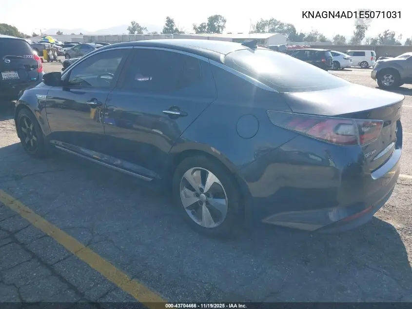 KNAGN4AD1E5071031 2014 Kia Optima Hybrid Ex