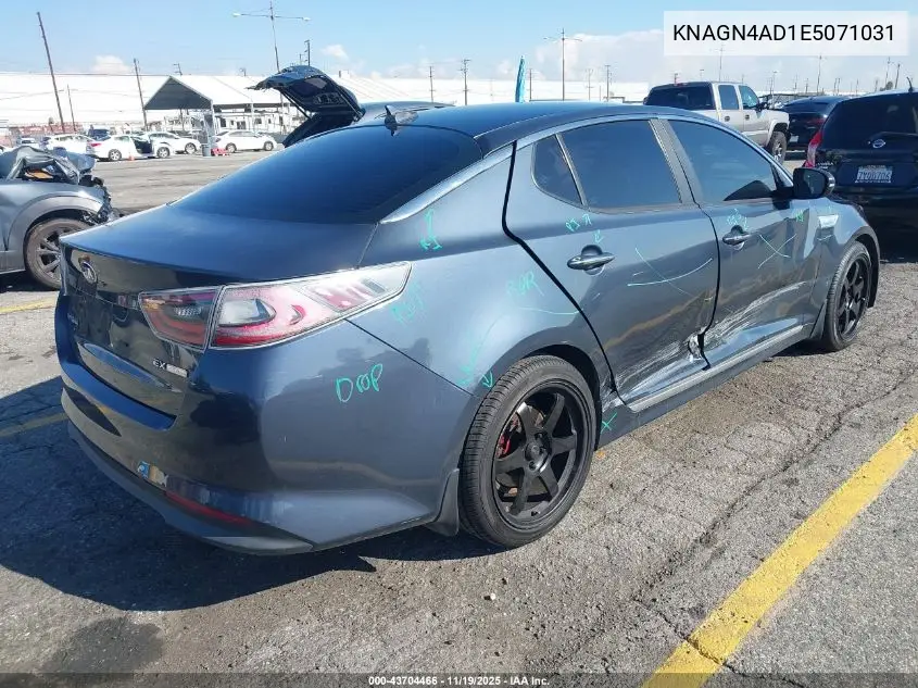 KNAGN4AD1E5071031 2014 Kia Optima Hybrid Ex