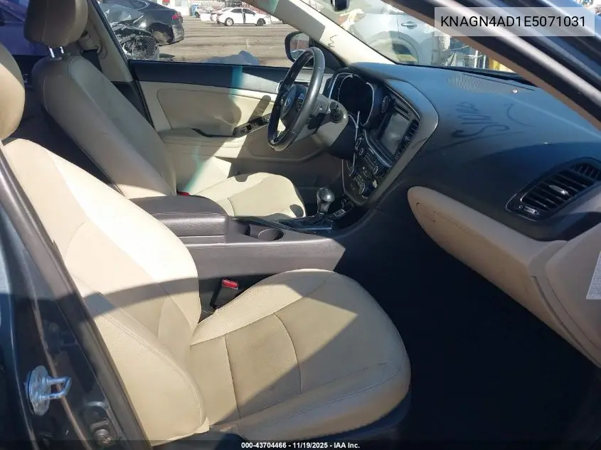 KNAGN4AD1E5071031 2014 Kia Optima Hybrid Ex