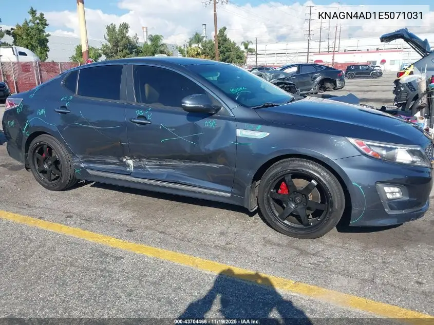 KNAGN4AD1E5071031 2014 Kia Optima Hybrid Ex