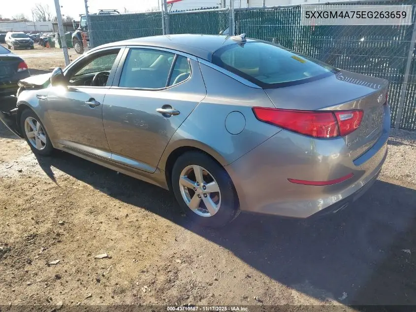 5XXGM4A75EG263659 2014 Kia Optima Lx