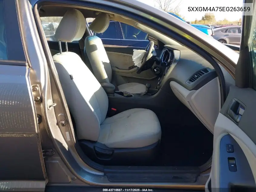 5XXGM4A75EG263659 2014 Kia Optima Lx