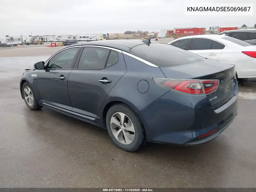 KNAGM4AD5E5069687 2014 Kia Optima Hybrid Lx