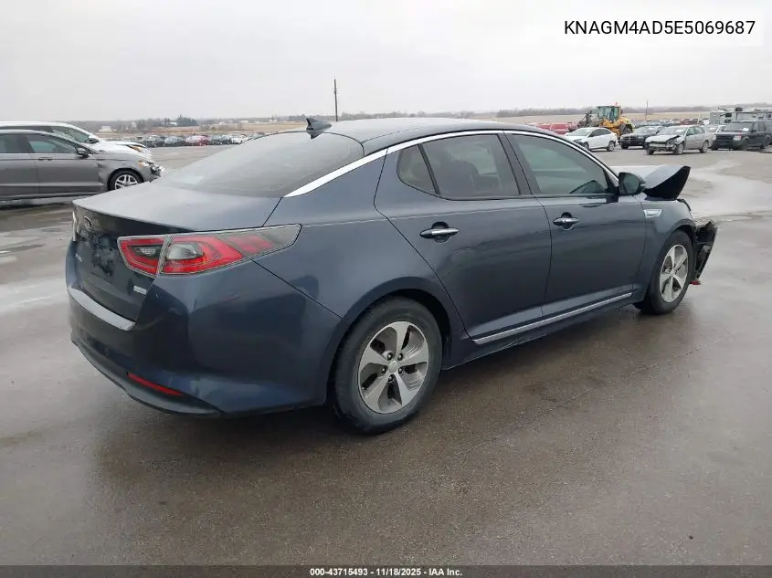 KNAGM4AD5E5069687 2014 Kia Optima Hybrid Lx