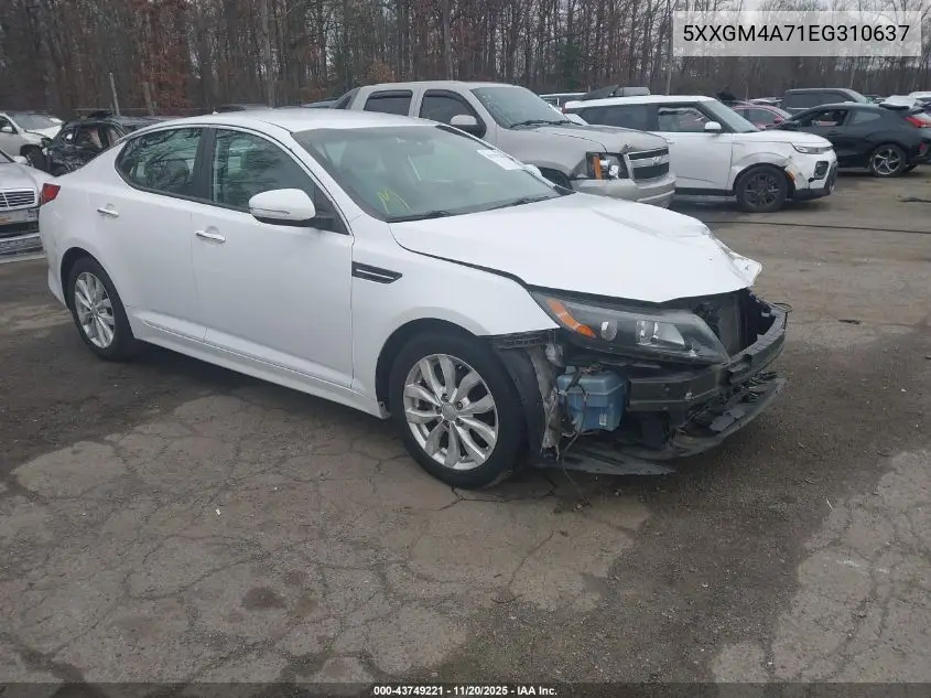 5XXGM4A71EG310637 2014 Kia Optima Lx