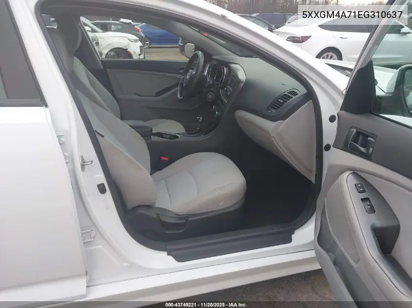 5XXGM4A71EG310637 2014 Kia Optima Lx