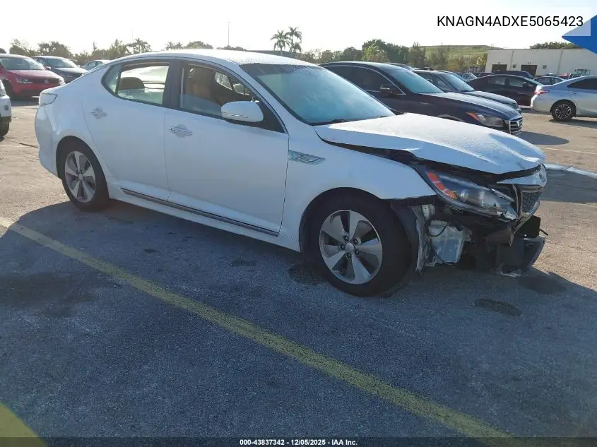 KNAGN4ADXE5065423 2014 Kia Optima Hybrid Ex