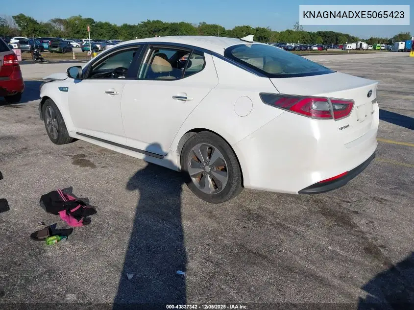 KNAGN4ADXE5065423 2014 Kia Optima Hybrid Ex