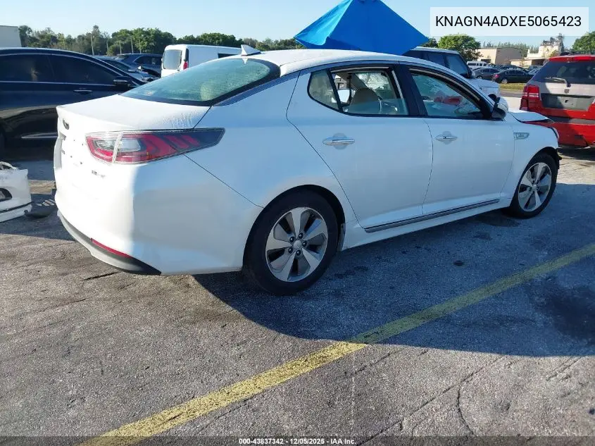 KNAGN4ADXE5065423 2014 Kia Optima Hybrid Ex