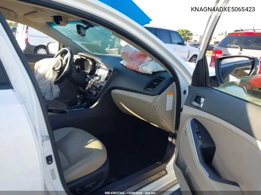 KNAGN4ADXE5065423 2014 Kia Optima Hybrid Ex