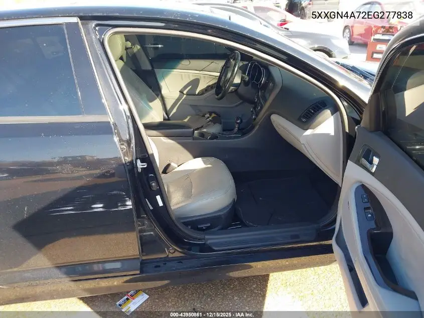 5XXGN4A72EG277838 2014 Kia Optima Ex
