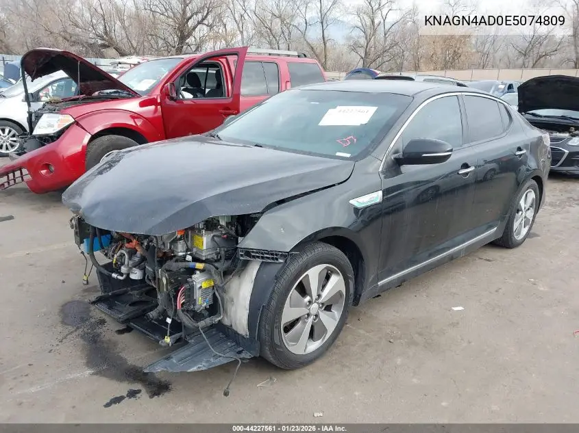 KNAGN4AD0E5074809 2014 Kia Optima Hybrid Ex