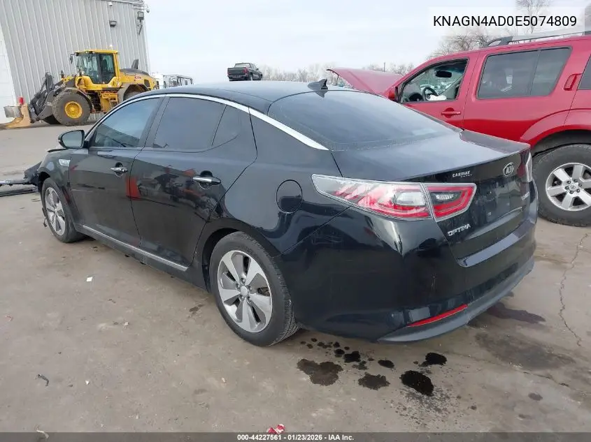 KNAGN4AD0E5074809 2014 Kia Optima Hybrid Ex