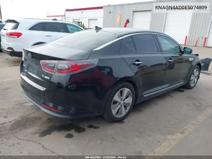 KNAGN4AD0E5074809 2014 Kia Optima Hybrid Ex