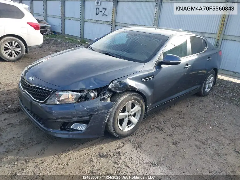 KNAGM4A70F5560843 2015 Kia Optima Lx