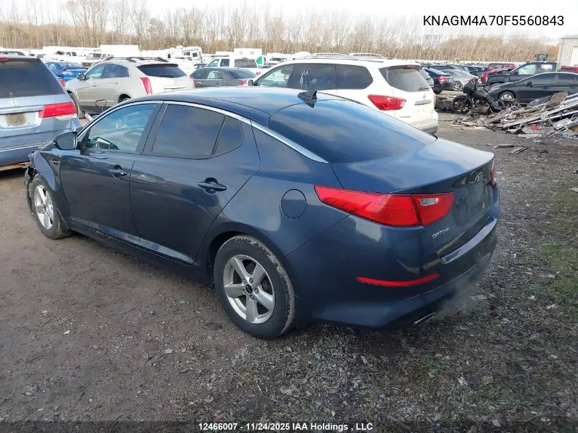 KNAGM4A70F5560843 2015 Kia Optima Lx
