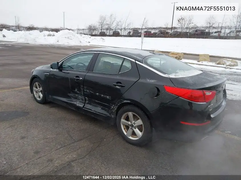 KNAGM4A72F5551013 2015 Kia Optima Lx
