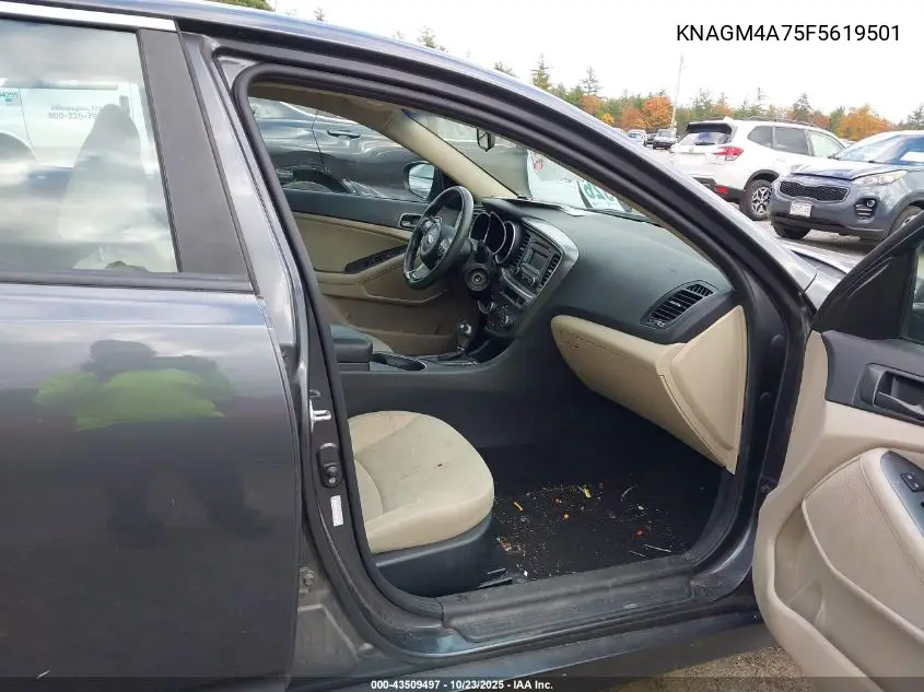 KNAGM4A75F5619501 2015 Kia Optima Lx