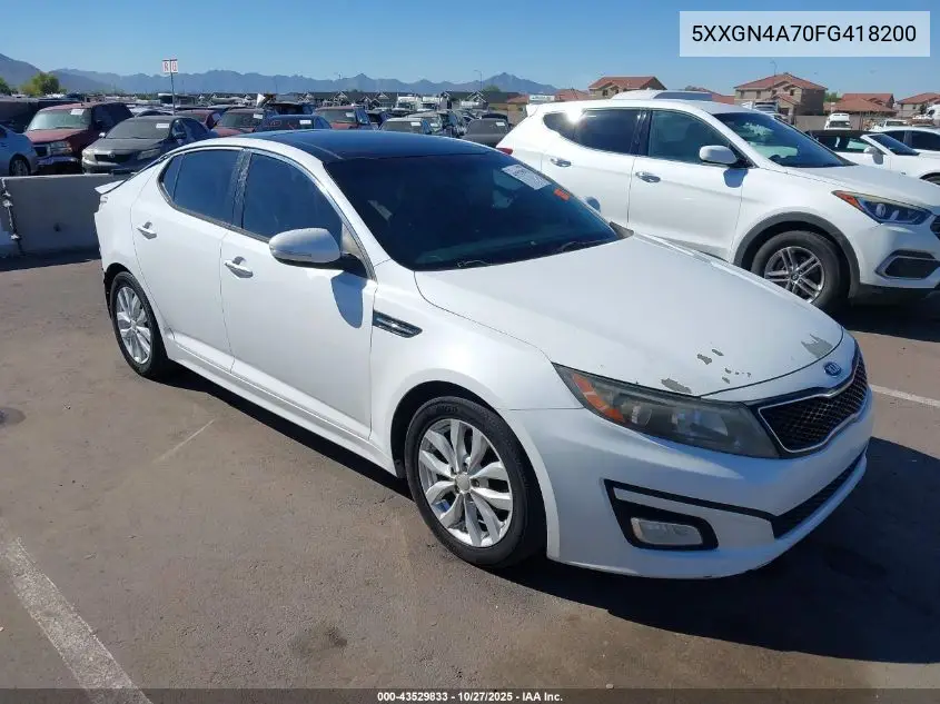 5XXGN4A70FG418200 2015 Kia Optima Ex