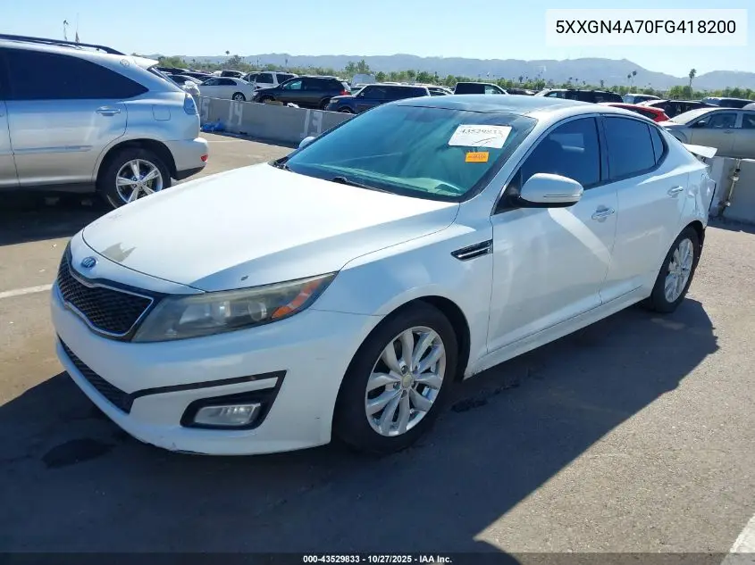5XXGN4A70FG418200 2015 Kia Optima Ex