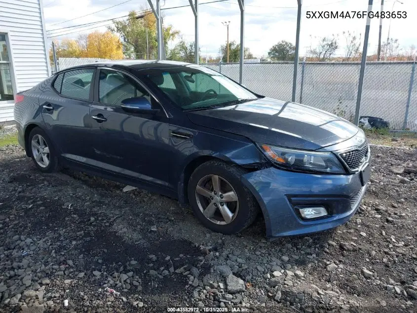 5XXGM4A76FG483653 2015 Kia Optima Lx