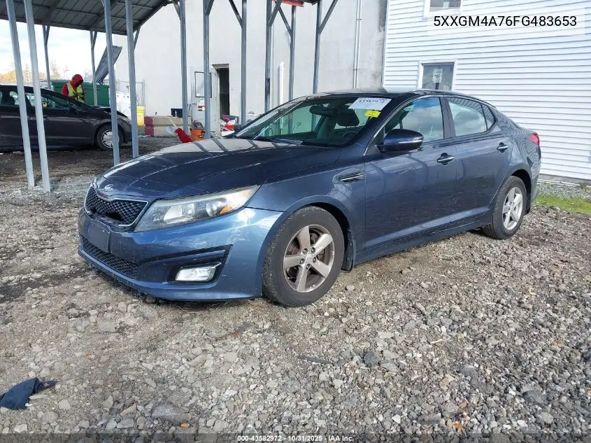 5XXGM4A76FG483653 2015 Kia Optima Lx