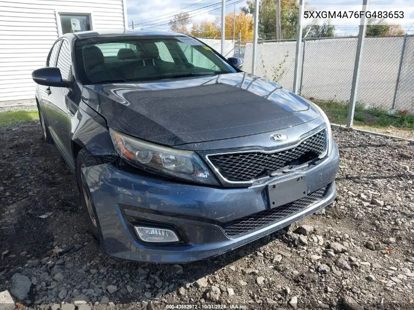 5XXGM4A76FG483653 2015 Kia Optima Lx