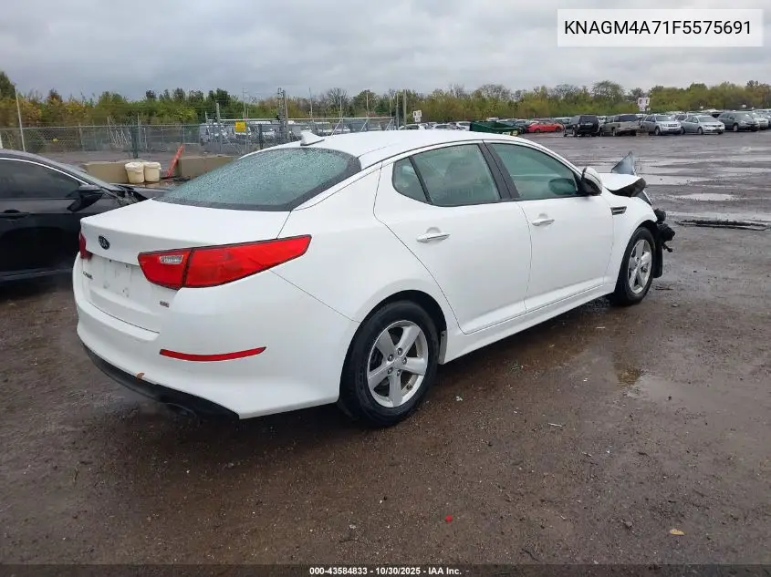 KNAGM4A71F5575691 2015 Kia Optima Lx