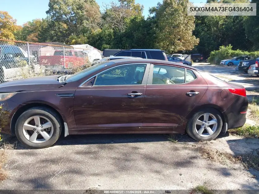5XXGM4A73FG436404 2015 Kia Optima Lx