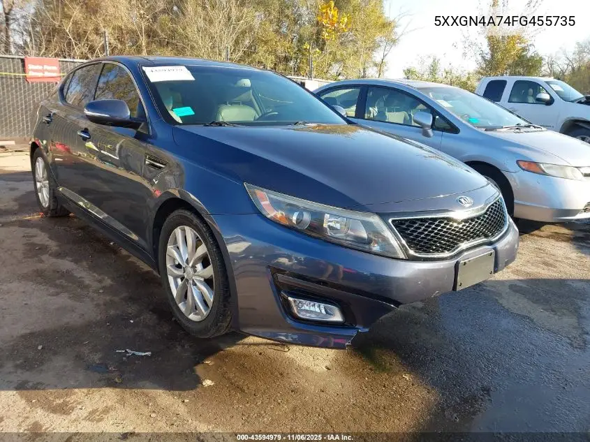 5XXGN4A74FG455735 2015 Kia Optima Ex
