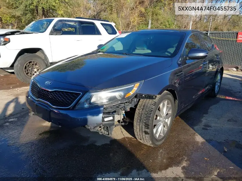 5XXGN4A74FG455735 2015 Kia Optima Ex