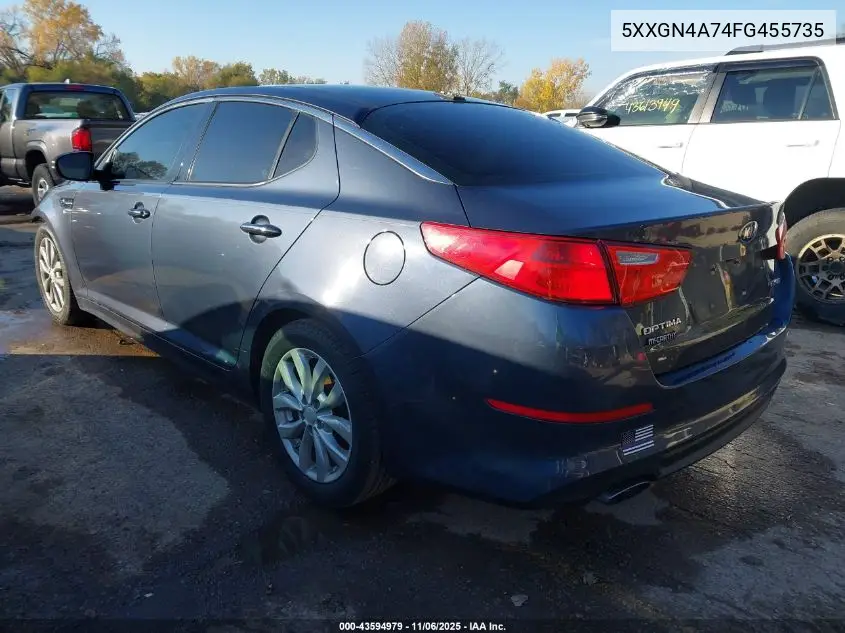 5XXGN4A74FG455735 2015 Kia Optima Ex