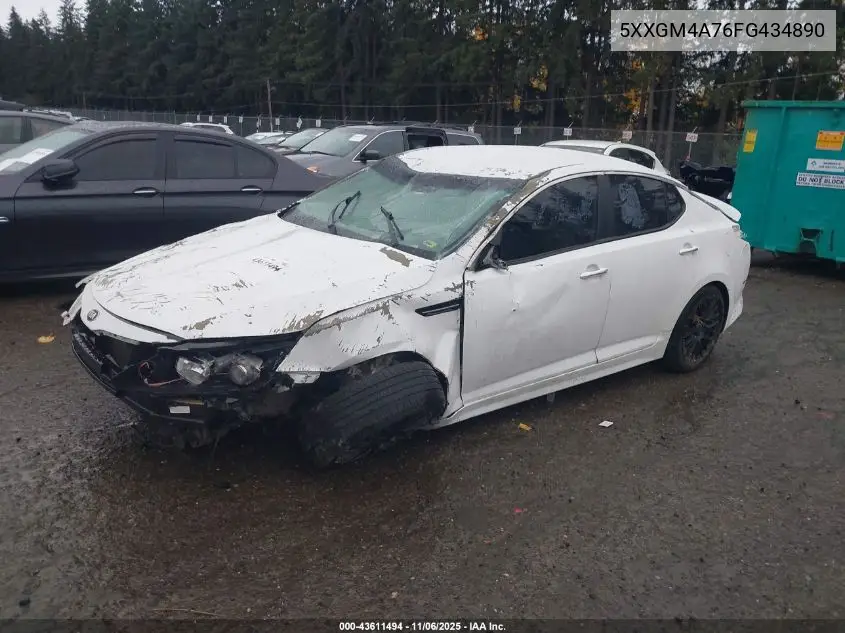 5XXGM4A76FG434890 2015 Kia Optima Lx