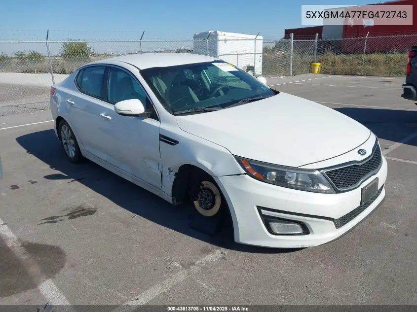 5XXGM4A77FG472743 2015 Kia Optima Lx