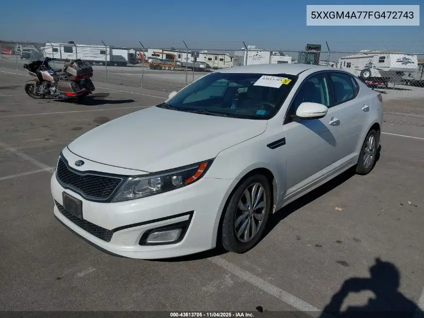 5XXGM4A77FG472743 2015 Kia Optima Lx