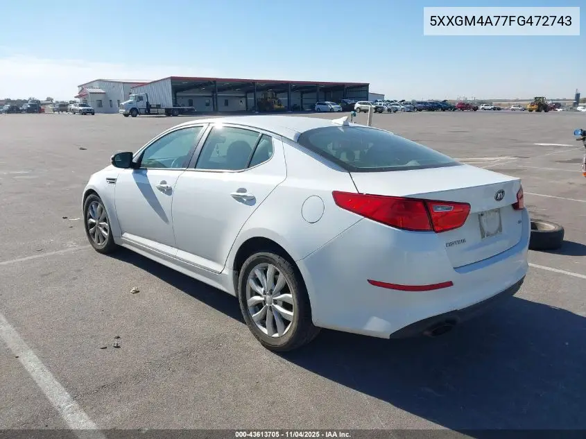 5XXGM4A77FG472743 2015 Kia Optima Lx
