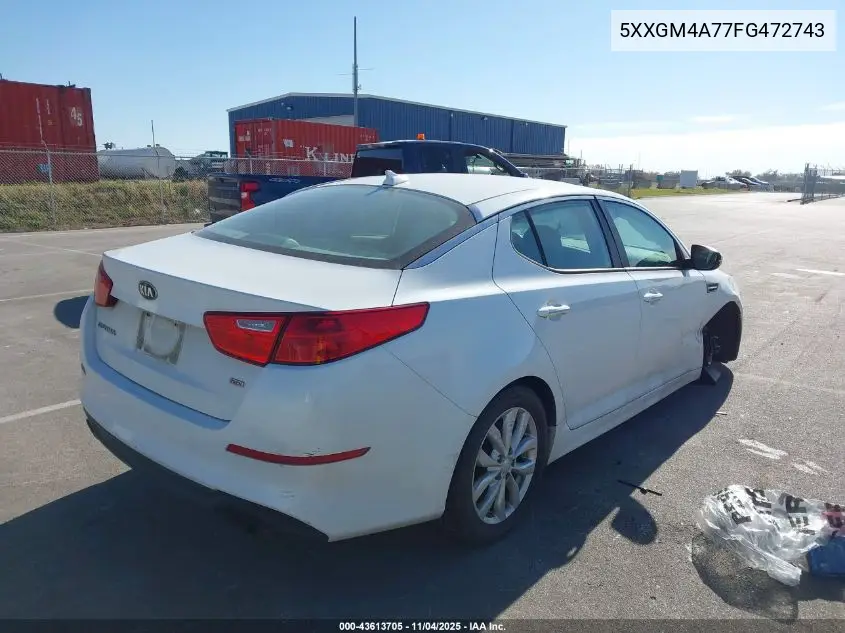 5XXGM4A77FG472743 2015 Kia Optima Lx