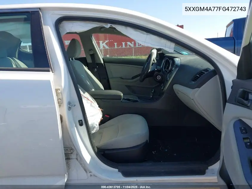 5XXGM4A77FG472743 2015 Kia Optima Lx