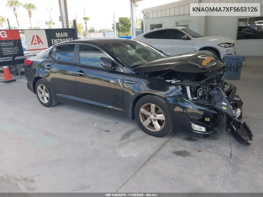KNAGM4A7XF5653126 2015 Kia Optima Lx