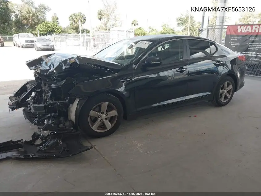 KNAGM4A7XF5653126 2015 Kia Optima Lx